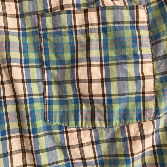 Tommy Bahama Reversible Chino Shorts Cotton Stripes Plaid Size 34 Preppy EUC - Picture 3 of 8